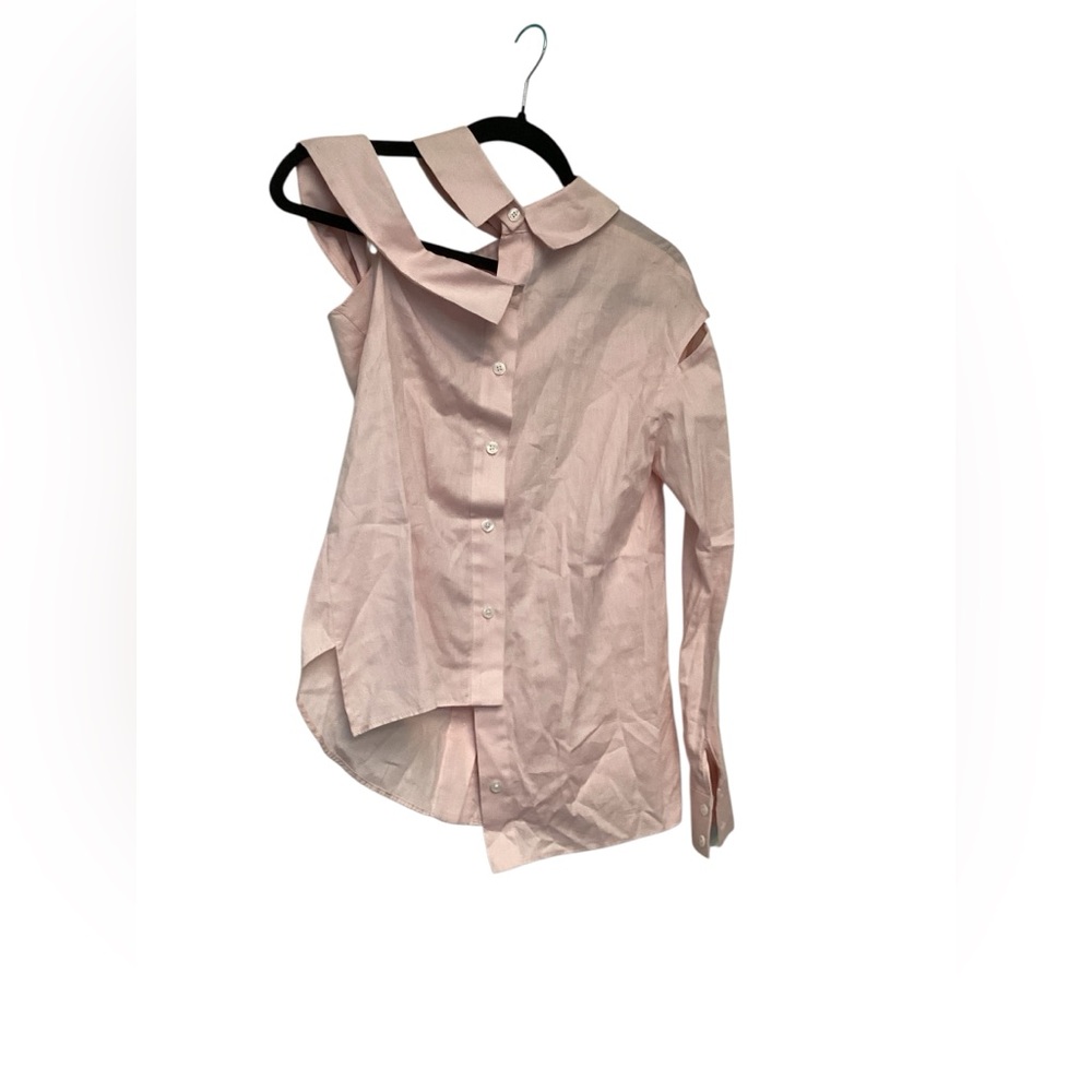 Price Drop One Shoulder Button Up